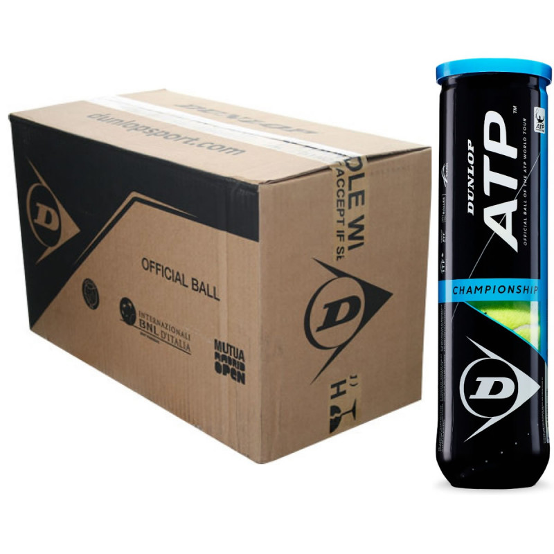 DUNLOP ATP Championship case of 18 cans of 4 balls