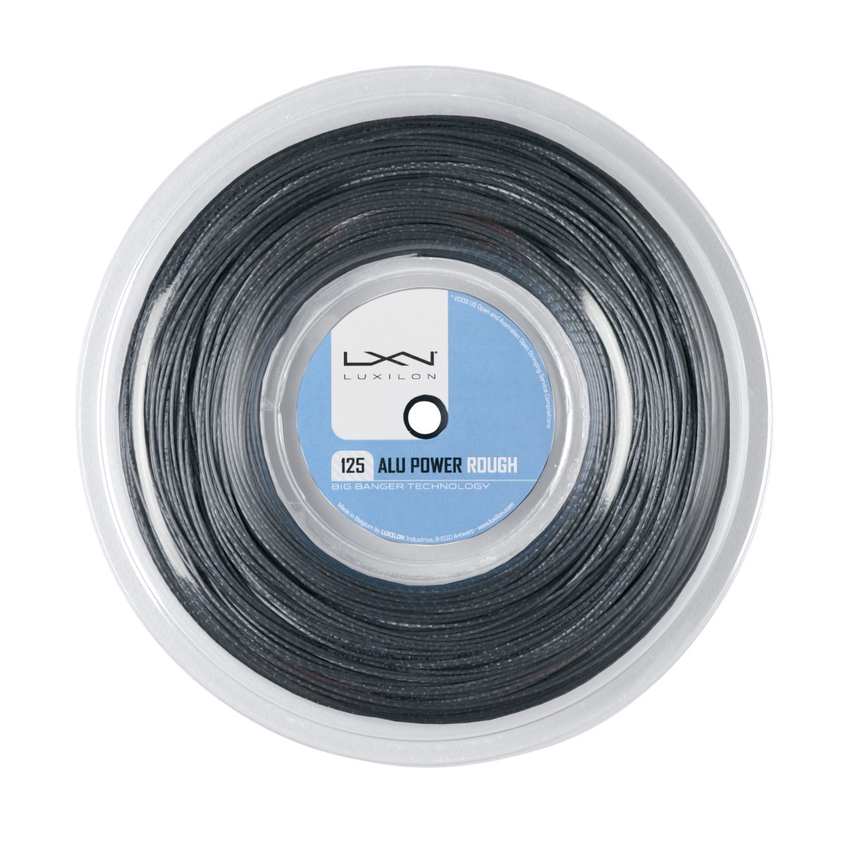 Luxilon ALU Power 125 Rough Tennis String Reel (220 m) – Silver, 16L GA (1.25mm)