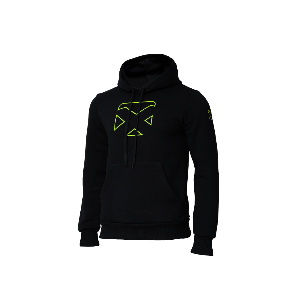 PACIFIC Court Hoodie – Black/Lime