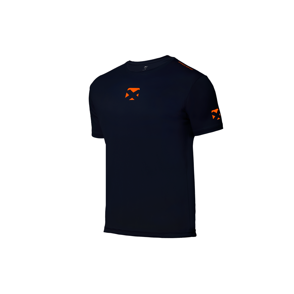 PACIFIC Futura Tee – Navy/Orange